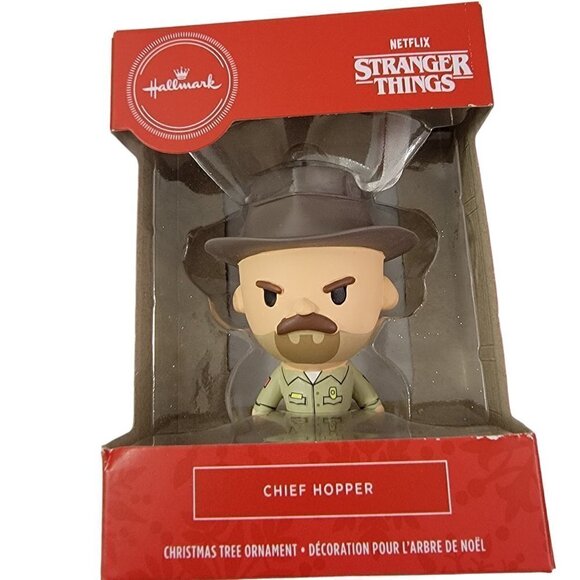 HALLMARK Netflix Stranger Things CHIEF HOPPER Christmas Holiday Ornament - NEW - Picture 1 of 13